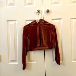 SHEIN velvet crop top